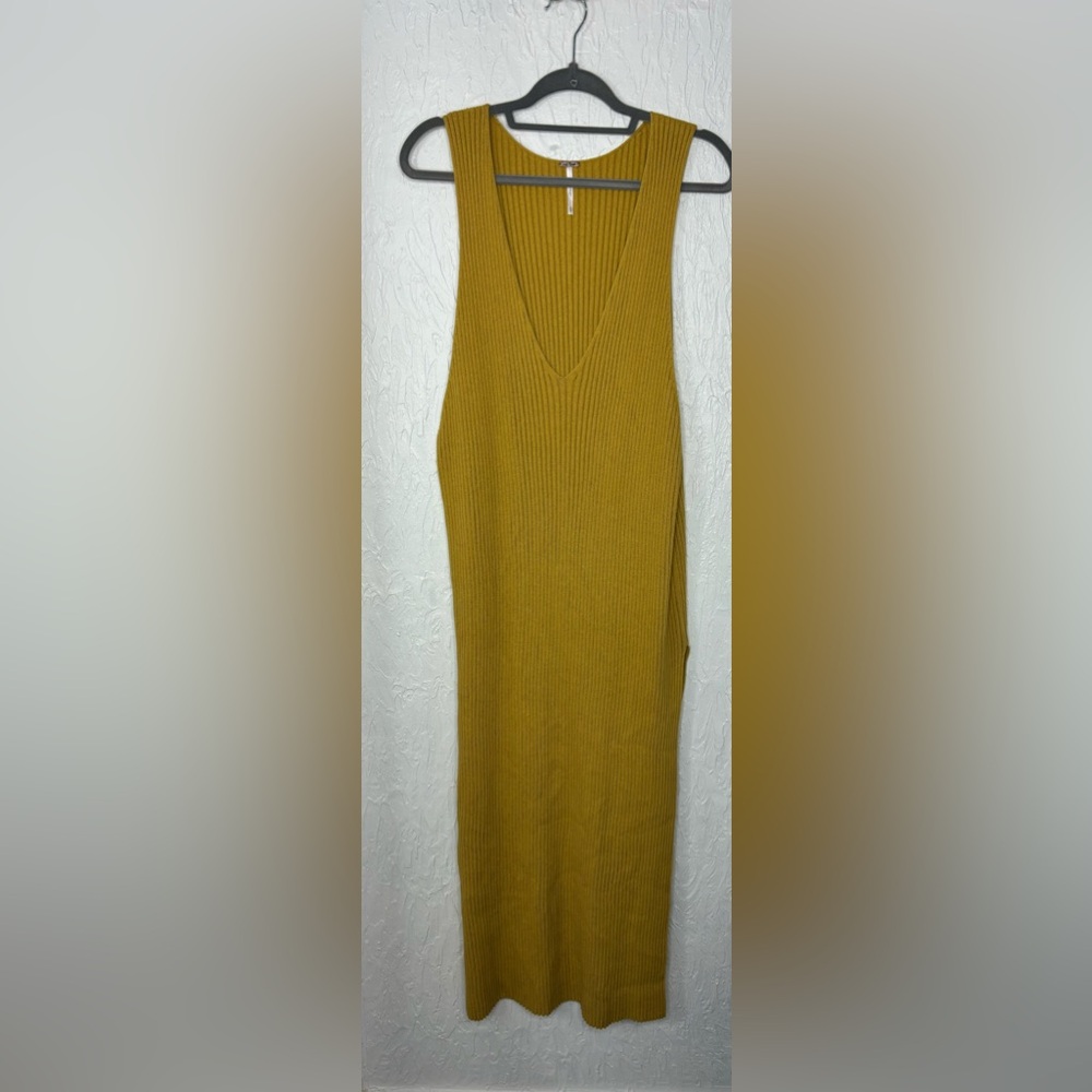 Free People Mustard Maxi Dress